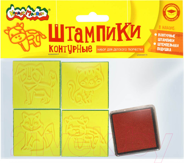 Изображение товара Набор штампов для творчества Каляка-Маляка Домашние животные / ШККМ-МЗ
