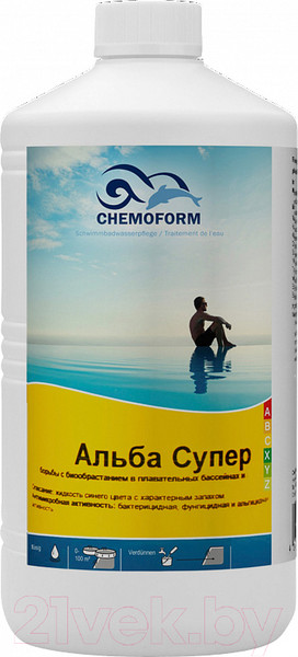 Изображение товара Средство для борьбы с водорослями Chemoform Альба супер (1л)