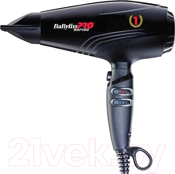 Изображение товара Профессиональный фен BaByliss Pro Rapido Ferrari / BAB7000IE (черный)