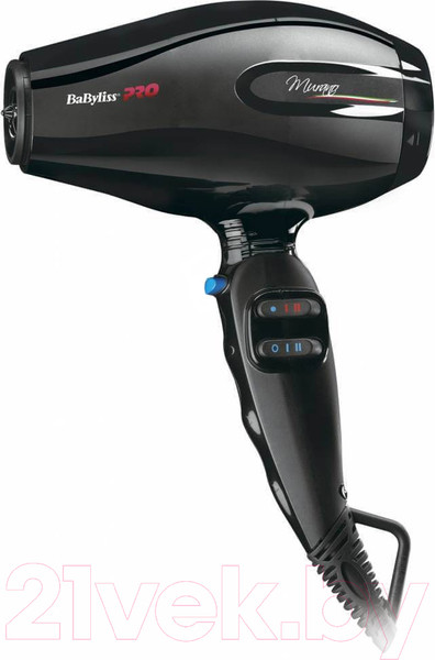 Изображение товара Профессиональный фен BaByliss Pro Murano Ionic Compact / BAB6160INRE
