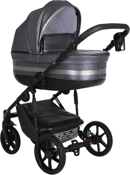 Изображение товара Детская универсальная коляска Pituso Luna Luxury 2 в 1 / 10210 (Silver/Dark Grey)