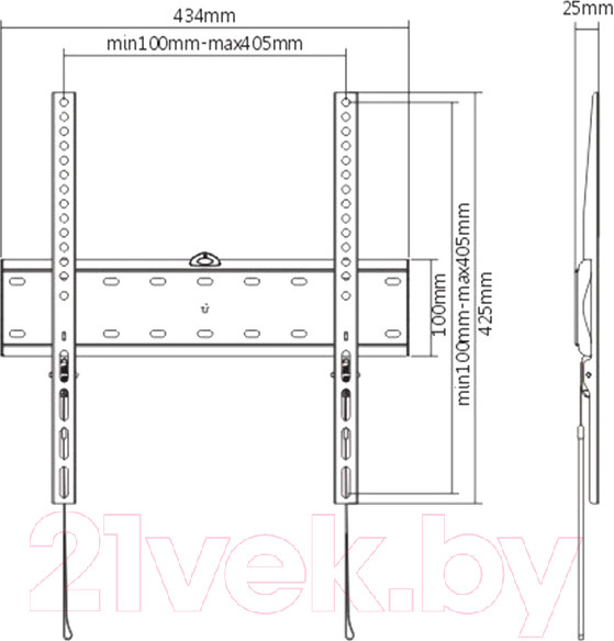 Изображение товара Кронштейн для телевизора Gembird WM-55F-02