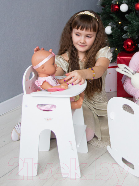 Изображение товара Аксессуар для куклы Woody Стульчик для кормления кукол. Алиса Единорог Дрим / 03984