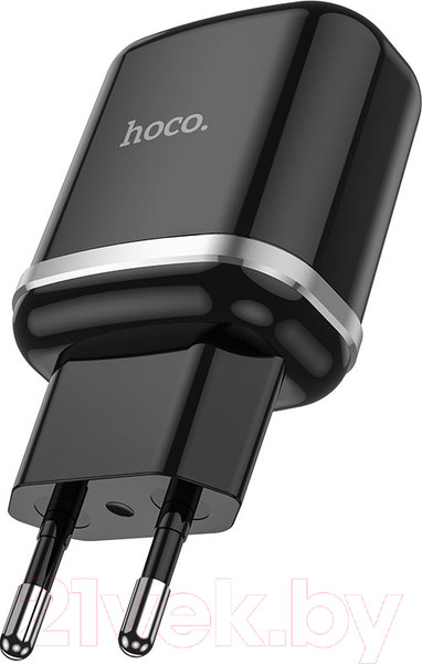 Изображение товара Адаптер питания сетевой Hoco N3 QC3.0 USB 1xUSB-А / 6931474729347 (черный)