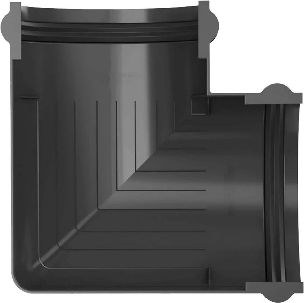 Изображение товара Угол желоба Технониколь Оптима 90 градусов / 073471 (черный)