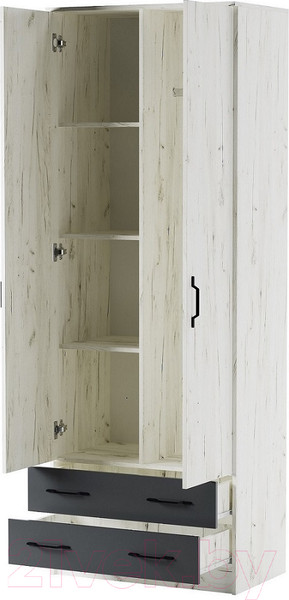 Изображение товара Шкаф Памир Беатрис Дуэт (крафт белый/антрацит)