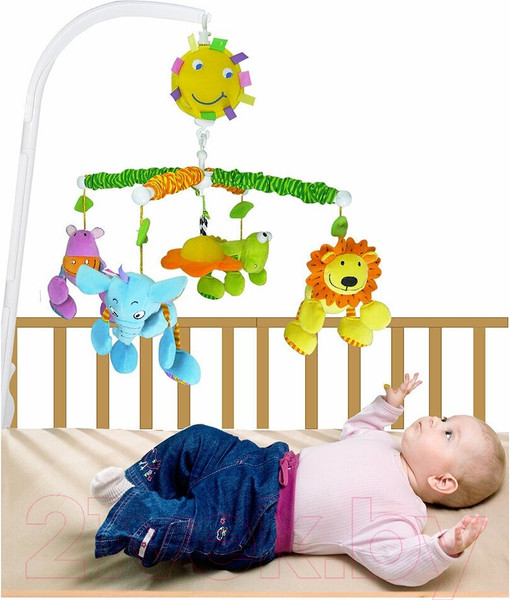 Изображение товара Мобиль на кроватку Biba Toys Мои друзья из джуглей / JF357