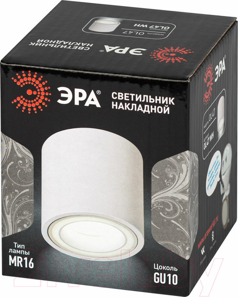 Изображение товара Точечный светильник ЭРА OL47 WH MR16 / Б0059795