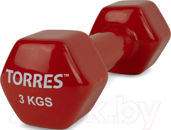 Изображение товара Гантель Torres PL522205 (3кг, красный)