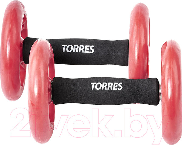 Изображение товара Набор роликов для пресса Torres PL52215 (красный/черный)
