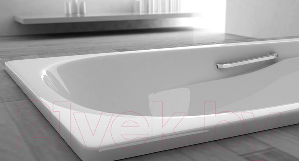 Изображение товара Ванна стальная Smavit Etruria Titanium 170x75 (с ручками, с шумоизоляцией)