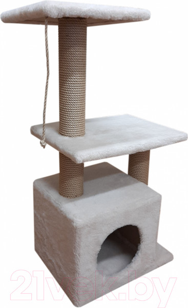 Изображение товара Комплекс для кошек Bast Ветерок 83 (джут, бежевый)