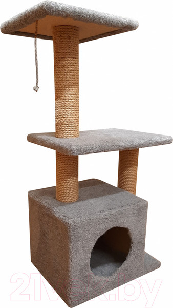 Изображение товара Комплекс для кошек Bast Ветерок 83 (джут, серый)