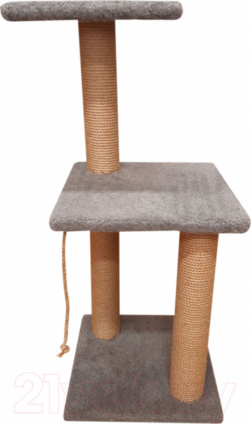 Изображение товара Комплекс для кошек Bast Утес 83 (джут, серый)