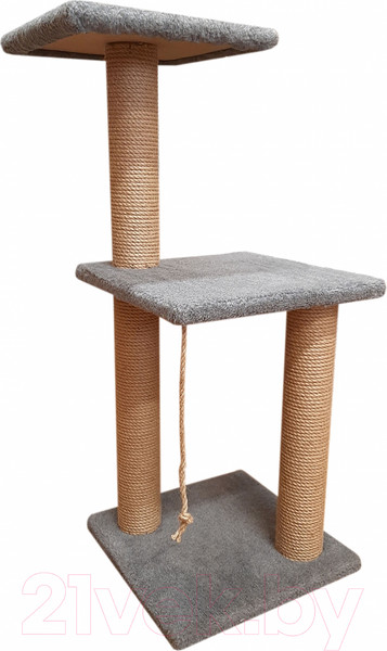Изображение товара Комплекс для кошек Bast Утес 83 (джут, серый)