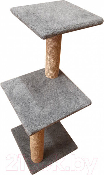 Изображение товара Комплекс для кошек Bast Утес 83 (джут, серый)