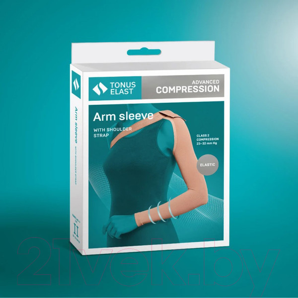 Изображение товара Рукав компрессионный Tonus Elast 0403-01 Lux 2 К.К (XXXL, карамельный)