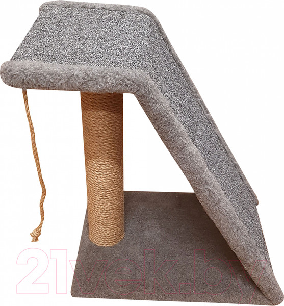 Изображение товара Когтеточка Bast Трап 50 (ковролин/джут, серый)