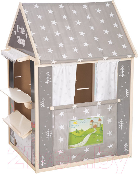 Изображение товара Детский игровой домик Roba 6962V190 (серый/звезды)