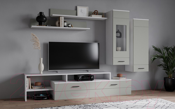 Изображение товара Горка Интерлиния Neo-7 без подсветки (белый платинум/грей)