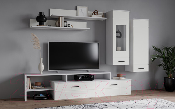 Изображение товара Горка Интерлиния Neo-7 без подсветки (белый платинум/белый)