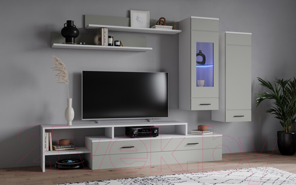 Изображение товара Горка Интерлиния Neo-7 с подсветкой (белый платинум/грей)