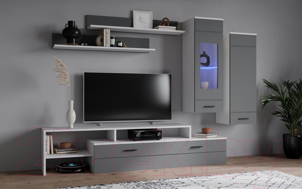 Изображение товара Горка Интерлиния Neo-7 с подсветкой (белый/серый)