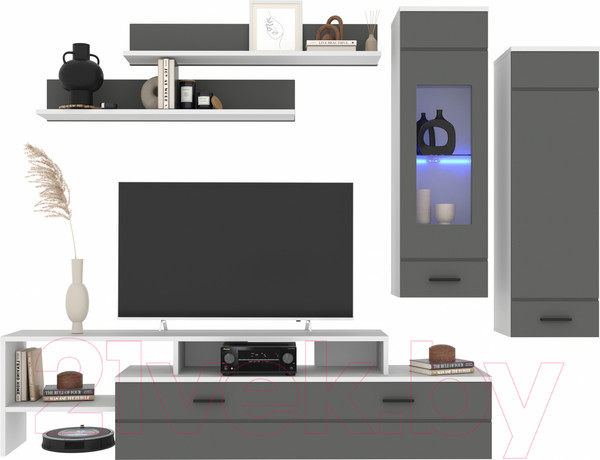 Изображение товара Горка Интерлиния Neo-7 с подсветкой (белый/серый)