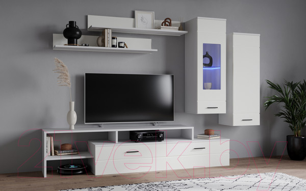 Изображение товара Горка Интерлиния Neo-7 с подсветкой (белый платинум/белый)