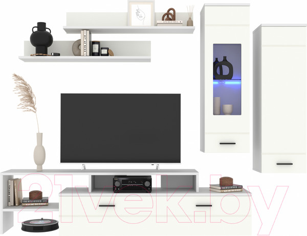 Изображение товара Горка Интерлиния Neo-7 с подсветкой (белый платинум/белый)