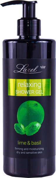 Изображение товара Гель для душа Larel Relaxing Shower Gel Лайм с базиликом Бодрящий и увлажняющий (400мл)