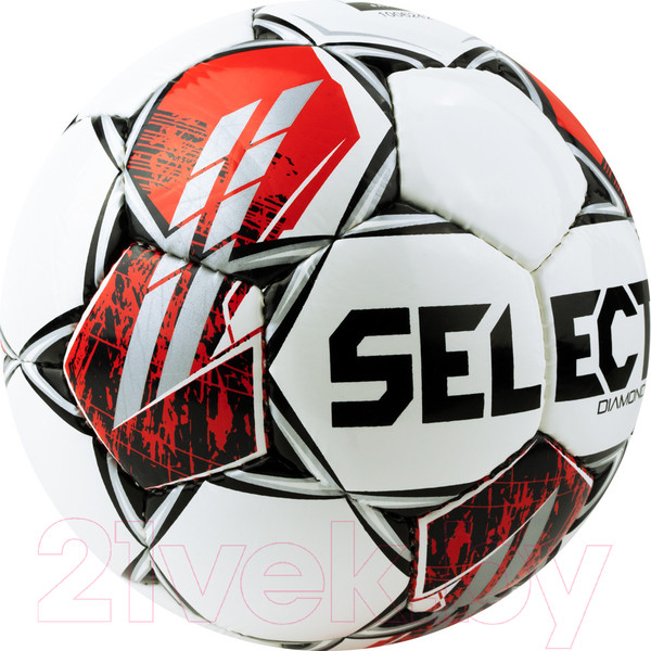 Изображение товара Футбольный мяч Select Diamond V23 / 0855360003 (размер 5, белый/черный/красный)