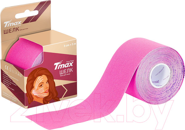 Изображение товара Кинезио тейп Tmax Beauty Tape (5м, вискоза/розовый)