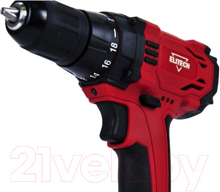 Изображение товара Аккумуляторная дрель-шуруповерт Elitech ДА 12СЛ2 (Е2201.004.01)