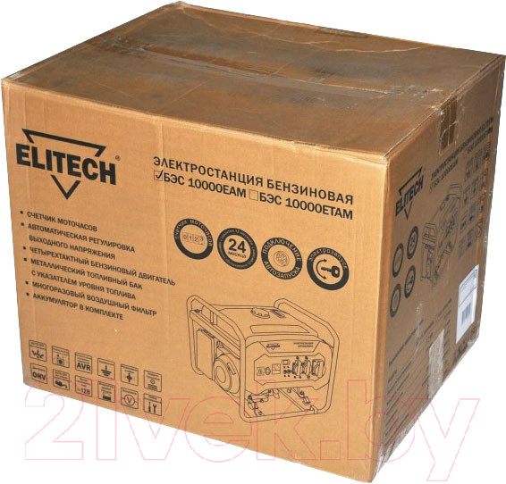 Изображение товара Бензиновый генератор Elitech БЭС 10000ЕAМ