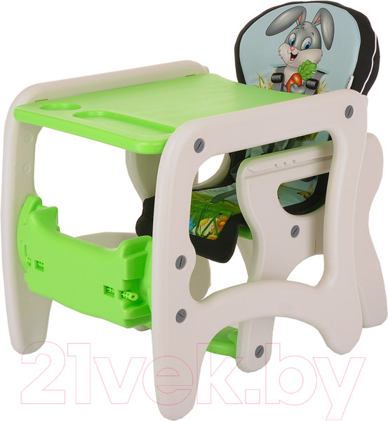 Изображение товара Стульчик для кормления Pituso Carlo Зайчик / HB-GY-04 (зеленый)