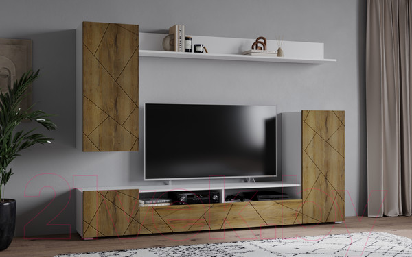 Изображение товара Горка Интерлиния Neo-5 (белый/дуб вотан)