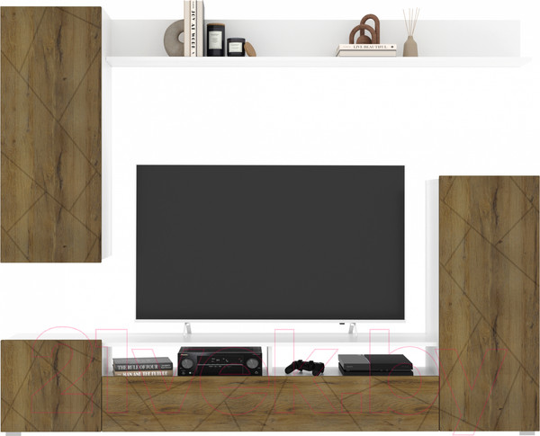 Изображение товара Горка Интерлиния Neo-5 (белый/дуб вотан)