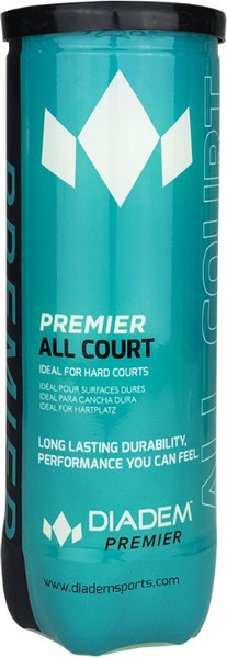 Изображение товара Набор теннисных мячей Diadem Premier All Court / BALL-CASE-ALLCRT (3шт)