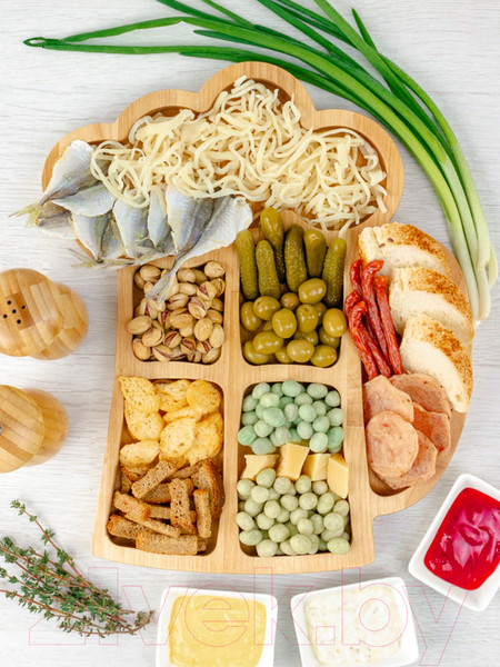 Изображение товара Менажница Woody Пять в одном. Пивная кружка / 05674