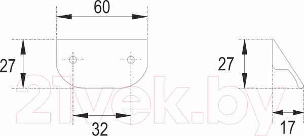 Изображение товара Ручка для мебели Boyard Tick AL RS156BL.3/32