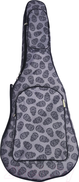Изображение товара Чехол для гитары Mezzo MZ-ChG-12-3skull2 (серый)