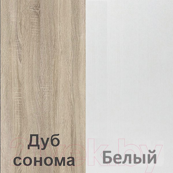 Изображение товара Комод Кортекс-мебель Бари 60 4ш (дуб сонома/дуб сонома/белый)