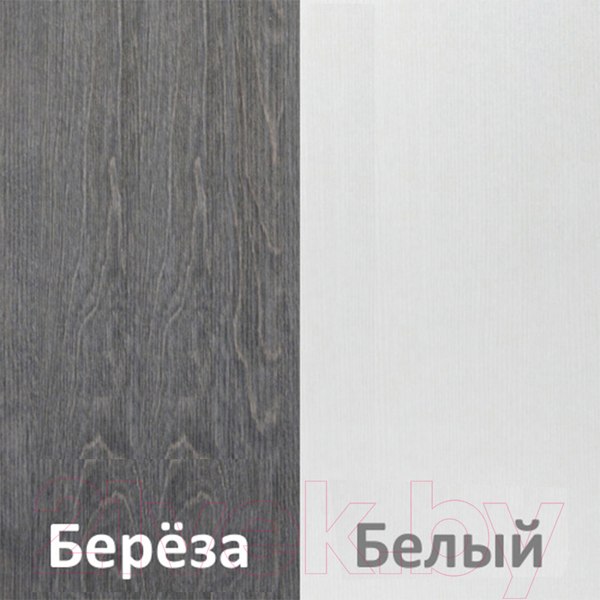 Изображение товара Комод Кортекс-мебель Бари 80 4ш (береза/береза/белый)