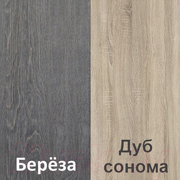 Изображение товара Комод Кортекс-мебель Бари 80 4ш (береза/береза/дуб сонома)