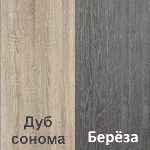 Изображение товара Комод Кортекс-мебель Бари 80 4ш (дуб сонома/дуб сонома/береза)