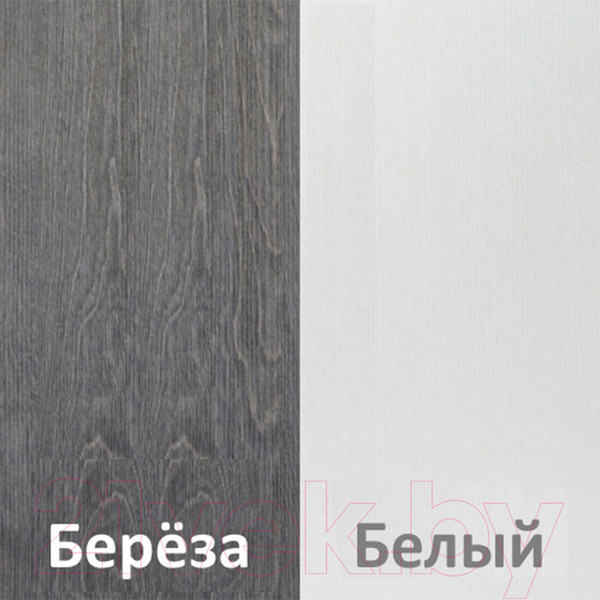 Изображение товара Комод Кортекс-мебель Бари 80 5ш (береза/береза/белый)