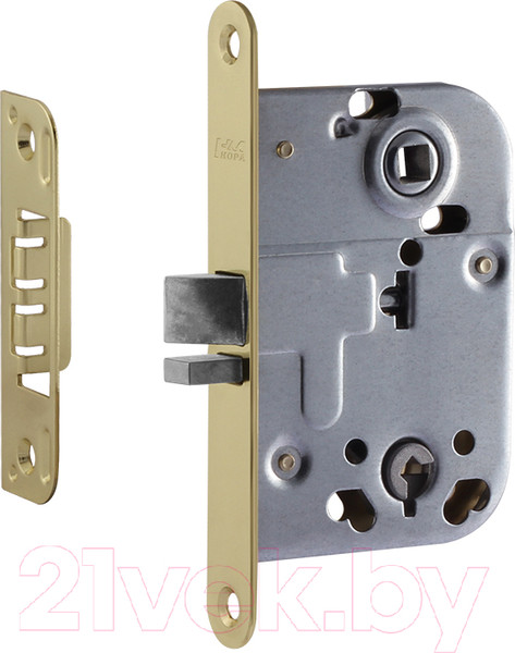 Изображение товара Корпус врезного замка Нора-М КЗВ-114 (латунь полированная)