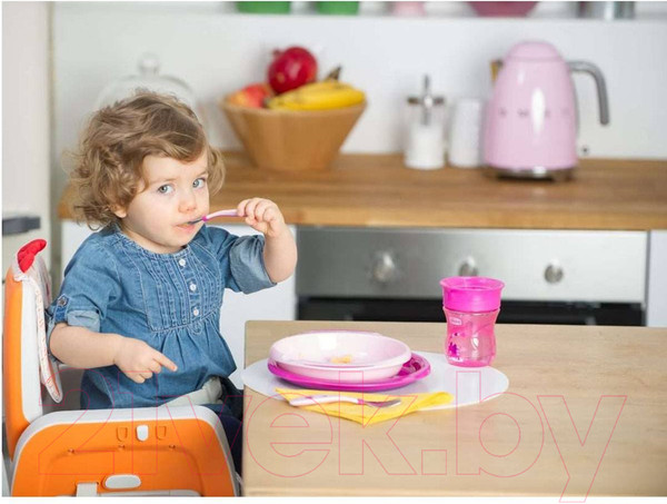 Изображение товара Набор посуды для кормления Chicco 340624057 (розовый)