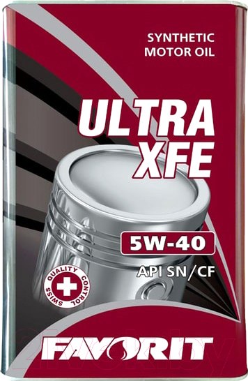 Изображение товара Моторное масло Favorit Ultra XFE 5W40 API SN/CF Metal / 54394 (5л)